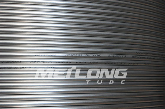 خط کنترل هیدرولیک لوله های مویرگی نازک 1 / 4 &quot;OD X 0.065&quot; WT TP316L