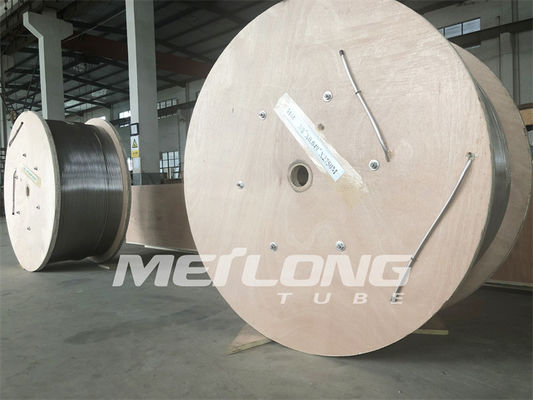 3 / 8 '' OD X 0.049 '' WT لوله مارپیچ دوبلکس 2205 فولاد ضد زنگ برای چاه های گاز