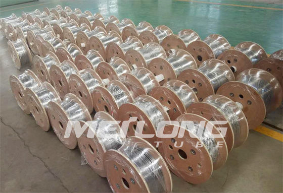 3 / 8 '' OD X 0.049 '' WT لوله مارپیچ دوبلکس 2205 فولاد ضد زنگ برای چاه های گاز