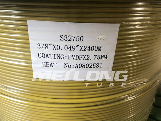 لوله کنترل خط مویرگی سوپر دوبلکس 2507 TPE PVDF محصور شده