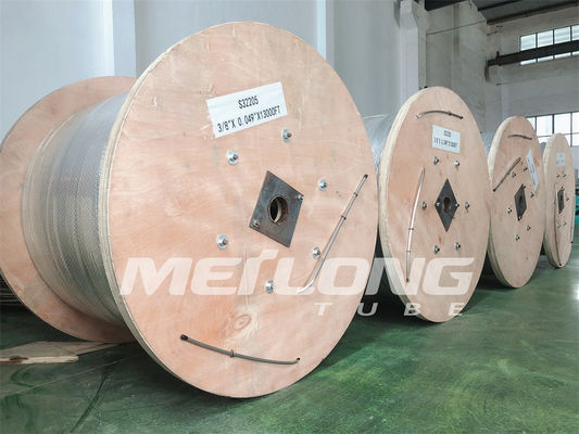 خط کنترل ASTM B704 Incoloy 825 از جنس استنلس استیل کویلدار لوله کنترل محصور شده