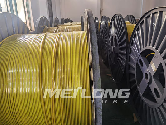 لوله مویرگی فشار بالا UNS S32750 لوله مویرگی دوبلکس 2507 تفلون FEP Line