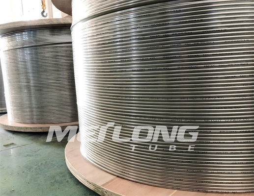 خط کنترل 3/8 ''OD X 0.065'' WT 316L لوله مارپیچ فولادی ضد زنگ تزریق خط کنترل محصور شده