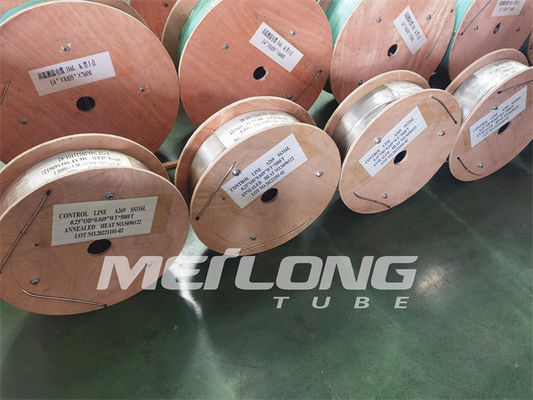 لوله ژئوترمال دوبلکس 2205 خط تزریق شیمیایی بدون درز ASTM A789 برای چاه های نفت