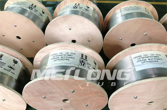 لوله ژئوترمال دوبلکس 2205 خط تزریق شیمیایی بدون درز ASTM A789 برای چاه های نفت