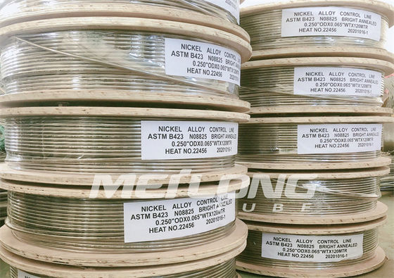 ASTM B704 فرول اتصالات خط کنترل لوله بازپخت خط تزریق شیمیایی