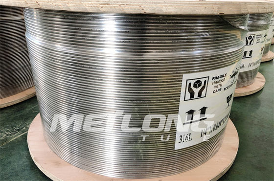 لوله های هیدرولیک 0.125 اینچ ASTM B704 SS هیدرولیک 0.028 Psi