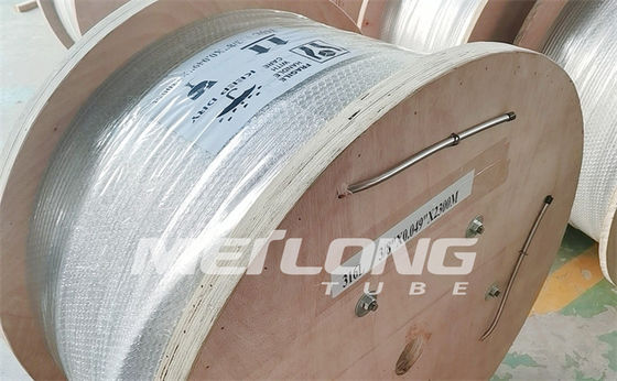 سیم پیچ لوله مویرگی روشن روشن 10000 Psi 1 4 سیم پیچ لوله فولادی ضد زنگ