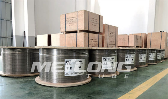 ASTM A789 SS هیدرولیک لوله اتصالات لوله تزریق شیمیایی هیدرواستاتیک تست شده